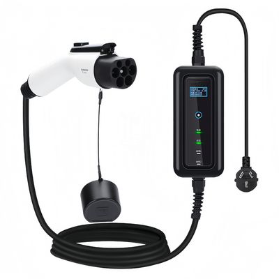 8-32A Ρυθμίσιμος φορτιστής EV GBT Type1 Type2 3.5KW 7KW 11KW 22KW για φορητότητα EV
