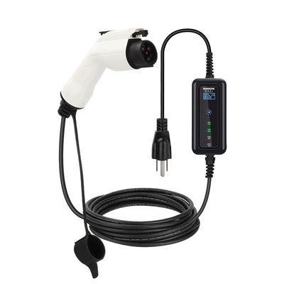 8-32A Ρυθμίσιμος φορτιστής EV GBT Type1 Type2 3.5KW 7KW 11KW 22KW για φορητότητα EV