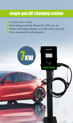 14KW AC Double Connector Wall Box σταθμός φόρτισης και προηγμένο για γρήγορη φόρτιση EV