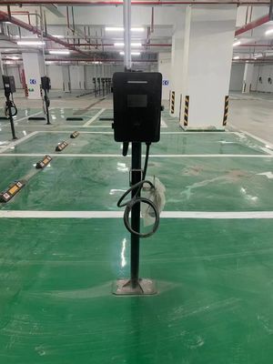 Τείχος 11KW 7KW Wallbox 22KW Ηλεκτρικό σταθμό φόρτισης αυτοκινήτων 11KW EV φορτιστή Μαύρο