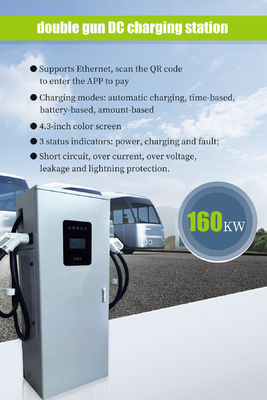 DC EV ηλεκτρικό φορτιστή 160KW διπλές συνδέσεις DC σταθμός φόρτισης