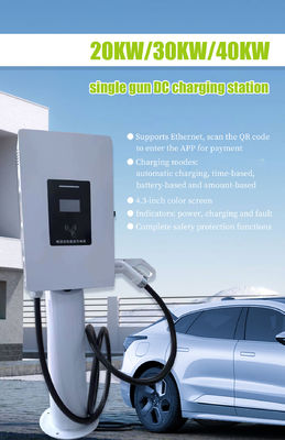 ρεύμα εξόδου 0-66A 20kw εμπορικό σταθμό ταχείας φόρτισης Dc Ev Ccs2 με υψόμετρο ≤2000m